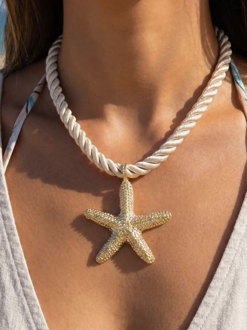 Learn The Ropes Necklace in White