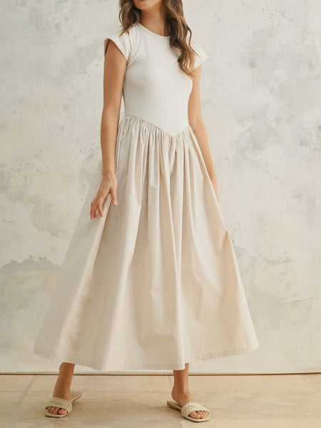Lotty Dress in Pink Stripe