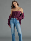 Nadira Sweater Top in Aubergine