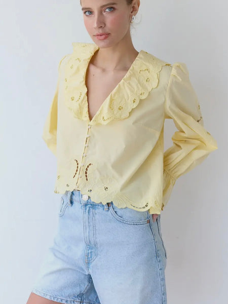 Vivianna Top in Amalfi Coast Linen