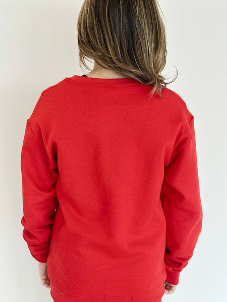 Dynamic Duo Sweatshirt in Red