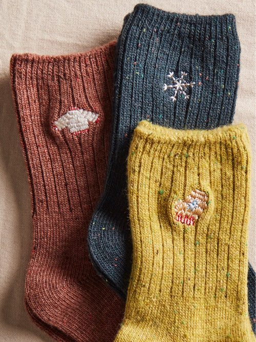 Holiday Heritage Sock Pack in Blue
