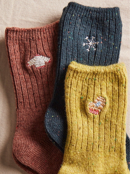 Holiday Heritage Sock Pack in Blue