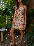 Picnic Play Mini Dress in Light Pink