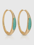 Turquoise Solstice Hoops
