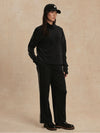 Rona High Neck Midlayer in Black & Snow White