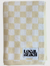Checker Towel in Cream & White