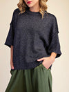 Doing The Most Sweater in Navy