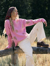 Callie Sweater in Pink Milk & Cookies