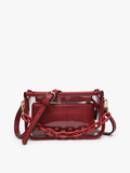 In The Clear Stadium Bag in Crimson