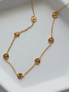 Hammered Disc Necklace