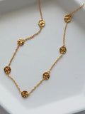 Hammered Disc Necklace