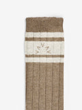 Malissa Plush Wide Rib Sock in Mink Taupe Marl