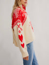 Mythical Sweater in Vanilla Scarlet Combo