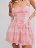 Laurel Plaid Mini in Pink Combo