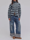 WTF Button Collection Cardigan in Storm Cloud