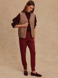 Lori Reversible Gilet in Ash Taupe & Birch