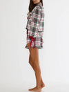 Aurora & Luna PJ Set in Frosted Pine Plaid