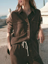 All Day Knit Jacket in Dark Chocolate
