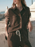 All Day Knit Jacket in Dark Chocolate