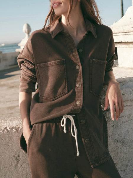 All Day Knit Jacket in Dark Chocolate