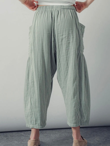 You're My Kind Of Stripe Pants in Sage