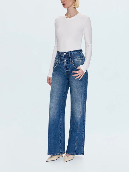 Caleb Stacked Jean in Echo