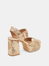 Bobby Deco Heel in Gold