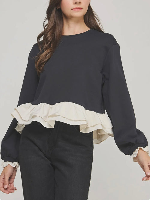 Rest Your Ruffles in Black & Ecru