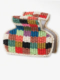 Gia Petite Checked Claw Clip