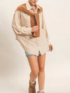 Soften Your Shoulders Button Up in Camel