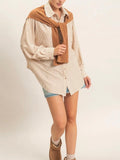 Soften Your Shoulders Button Up in Camel