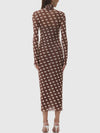 Bryony Dress in Chocolate Halo Dot