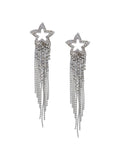 Shooting Star Earrings in Silver