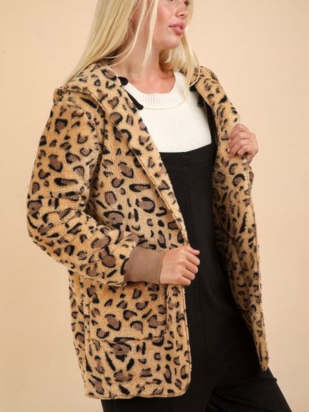 She's Leopard Fuzzy Wuzzy in Taupe Leopard