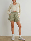 Plaid & Posh Shorts in Olive