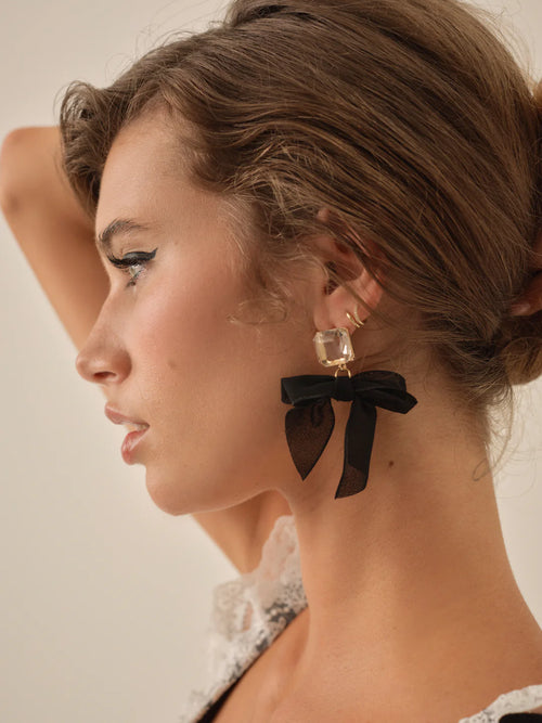 Margaux Earrings in Black