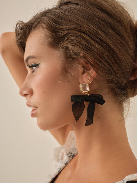 Margaux Earrings in Black