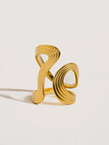 Xena Wavy Abstract Ring