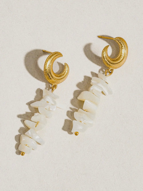 Shelby Moon & Shell Earring