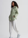 Parnel Half Zip Fleece in Snow Sage