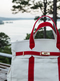Boatkin Canvas Boat Bag in Red