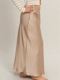 To The Maxi Skirt in Dark Taupe