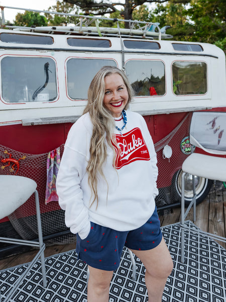 It's Lake Time Sweatshirt in Mineral