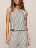 Sloane Knit Striped Top in Eclipse