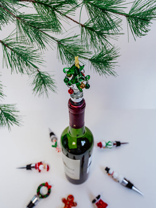 Holiday Icon Wine Stopper in Tree