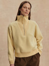 Jaylin Half Zip Fleece in Reed Yellow
