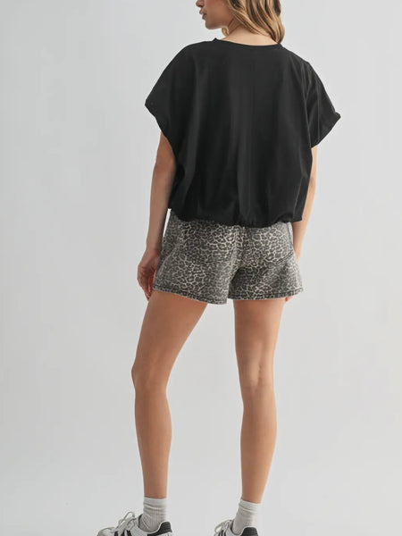 Cloudline Bubble Tee in Black
