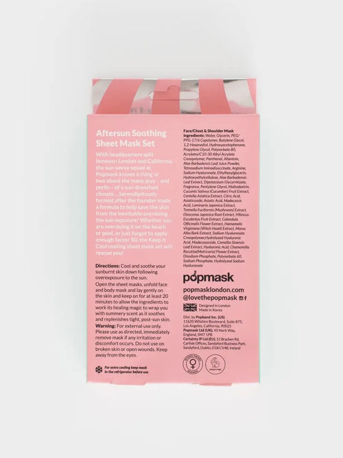 Keep It Cool Aftersun Sheet Mask Set