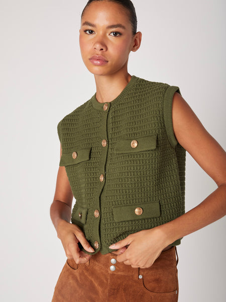 Smooth Sailing Vest in Olive